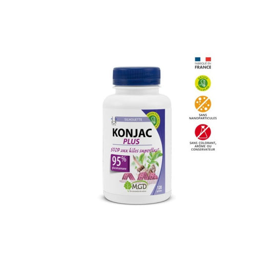 Konjac Plus 120 gélules 530mg - MGD