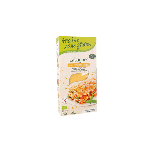 Lasagnes aux Lentilles Jaune 250g - MA VIE SANS GLUTEN