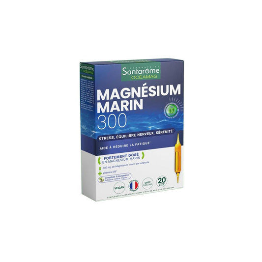 Magnésium Marin 300 Bio 20 Ampoules - SANTAROME