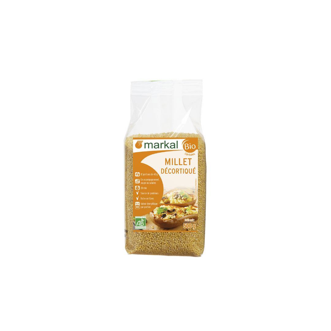 Millet Décortiqué Bio 500g - MARKAL