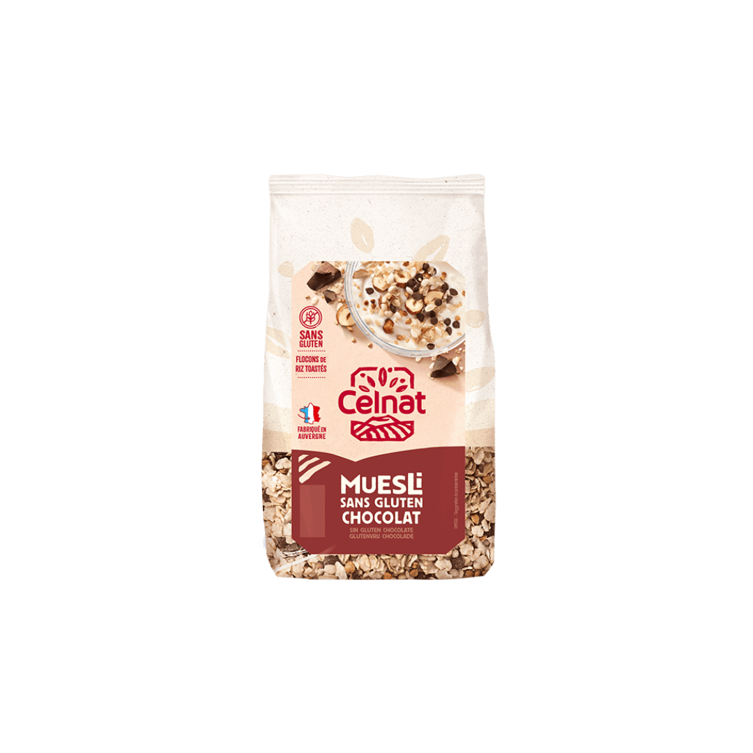 Muesli Sans Gluten Chocolat 375g - CELNAT