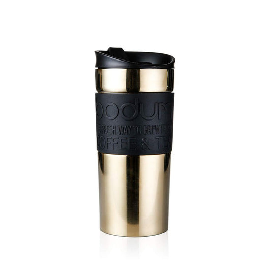 Travel Mug Inox Vaccum 0.35L Doré Noir - BODUM