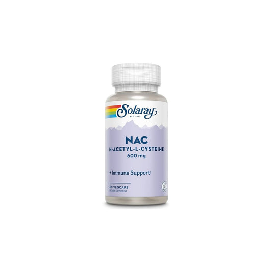 NAC 600mg (N-Acétyl-Cystéine) 60 Gélules - SOLARAY