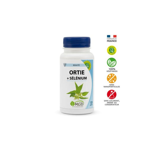 Ortie Feuille + Sélénium 120 Gélules 220mg - MGD