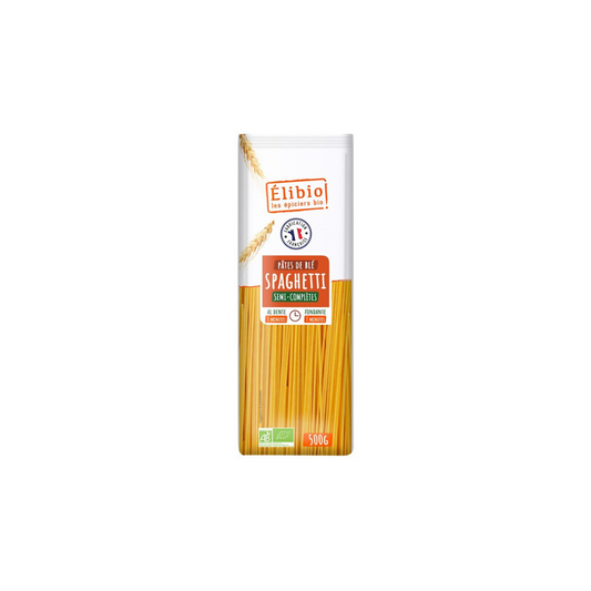 Pâtes Spaghetti 1/2 Complete 500g - ELIBIO