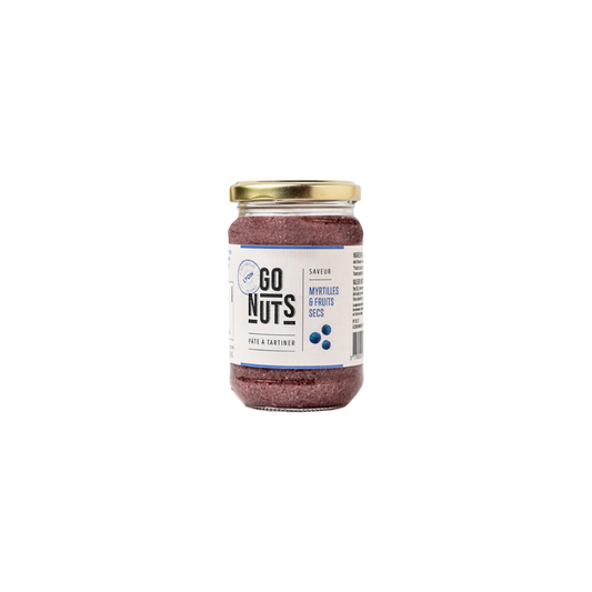 Pâte à Tartiner Myrtille 250g - GO NUTS