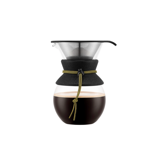 Pour Over Cafétière Filtre Inox Jaune 1L - BODUM