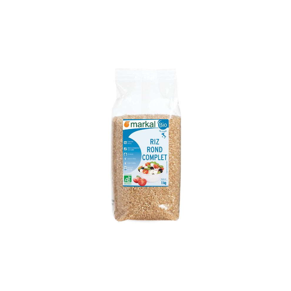 Riz Rond Complet Bio 1Kg - MARKAL – Eucalyptus