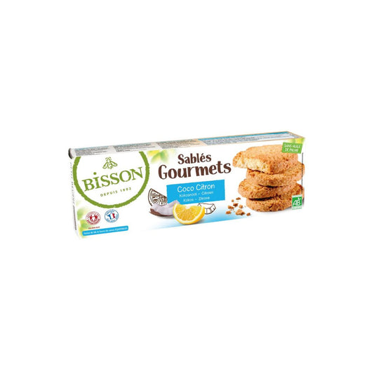 Sablets Gourmets Coco Citron 150g - BISSON