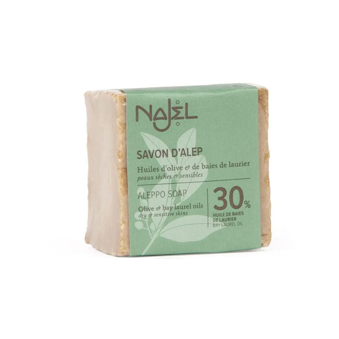 Savon D' Alep 30% Huile de Baies de Lauriers 200g - NAJEL