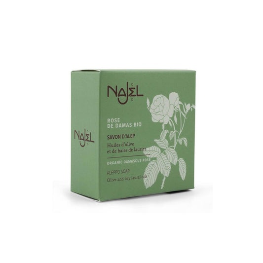 Savon D'Alep Rose de Damas Bio 100g - NAJEL