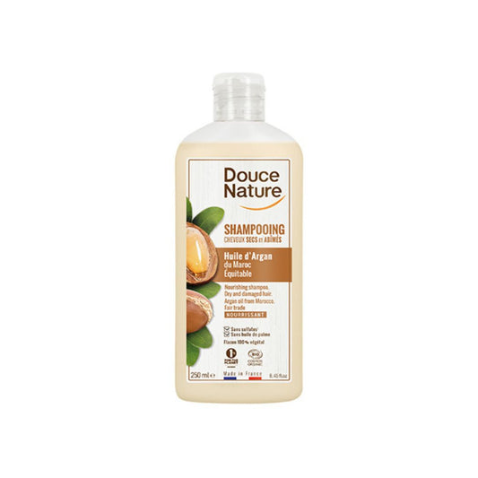 Shampooing Cheveux Secs et Abîmés Nourissant Argan 250ML - DOUCE NATURE