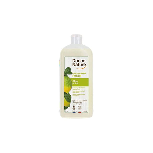 Shampooing Douche Evasion Citron 1L - DOUCE NATURE