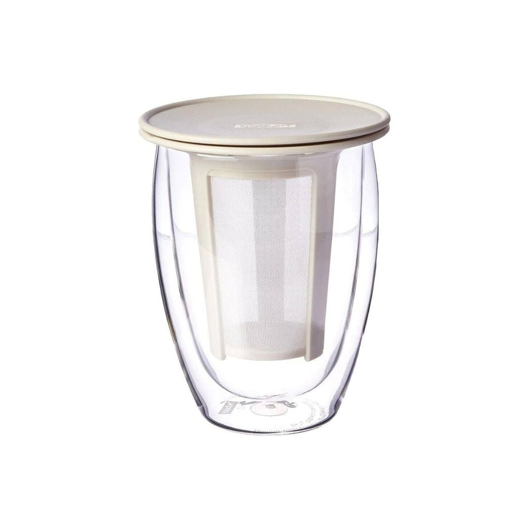 TEA FOR ONE Filtre en plastique 0.35L Blanc Crème - BODUM