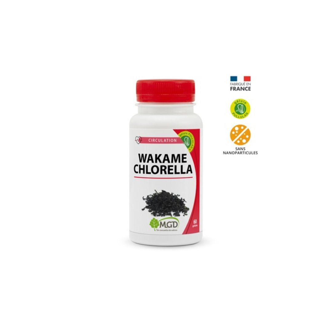 Wakame Chlorella 60 Gélules 265mg - MGD