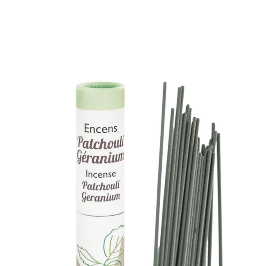 Encens Végétal Patchouli Géranium 30 Bâtonnets - AROMANDISE