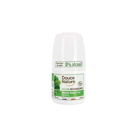 Déodorant Bille Rechargeable Menthe 50ml - DOUCE NATURE