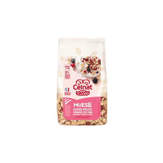 Muesli Super fruit graines de chia 375g - CELNAT