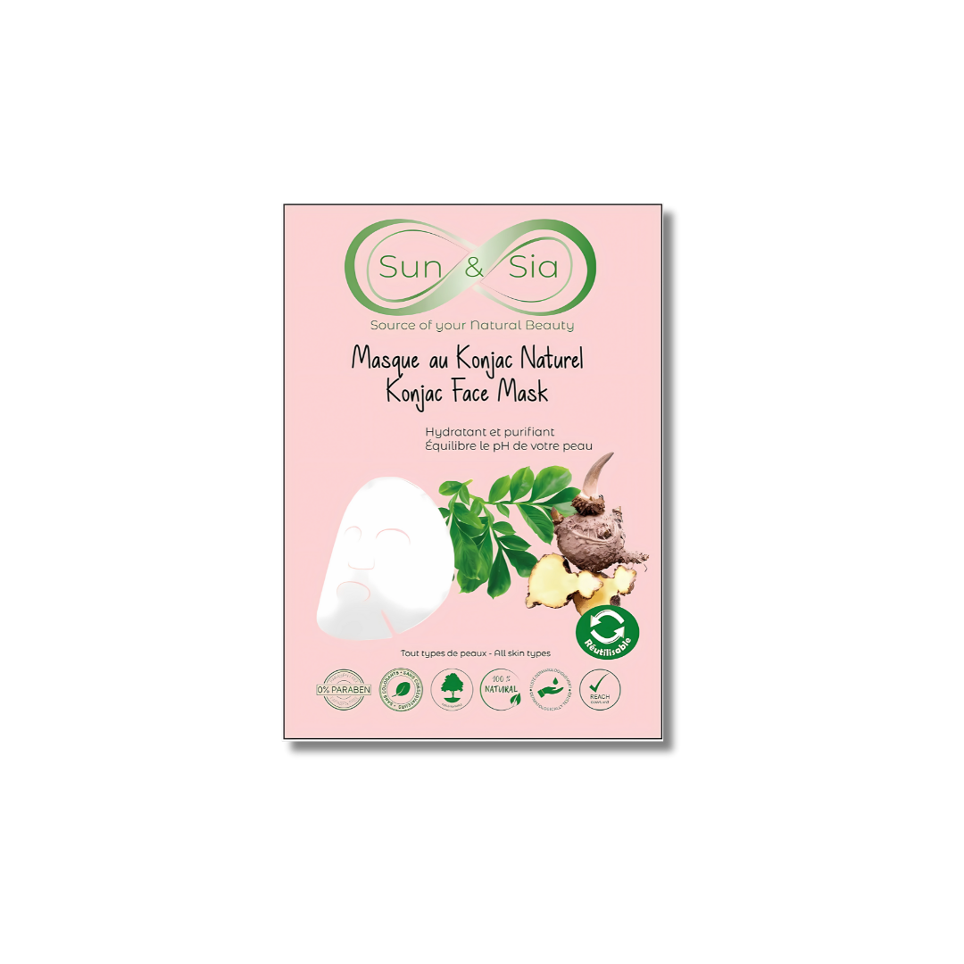 Masque Visage Konjac Naturel - SUN & SIA